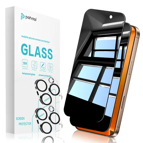 Pehael for iPhone 17/16/15/14/13/12/11 Series Privacy Tempered Glass, Anti-Spy, Shockproof, Full Coverage Protection Film, Aftermarket Phone & Smartphone Accessories,back to school screen protector installation tool edge matte protective case