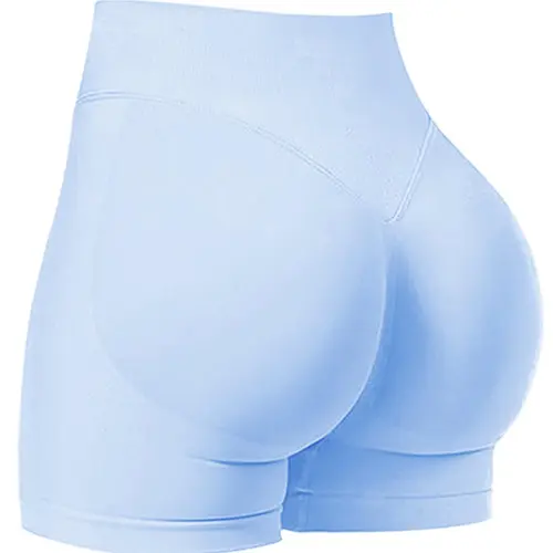 Seamless Shorts for Women, 1-5 Pack Invisable Scrunch Butt Lifting Gym Seamless Booty Biker Shorts, Breathable High Stretch Skinny Shorts, Gym Shorts, Gym Workout Shorts, Ladies Sportswear for Indoor Outdoor Wear