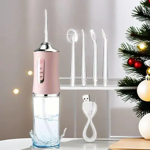 Portable Oral Irrigator, Cordless Water Flosser, 1 Box Rechargeable Electric Water Flosser, Dental Cleaner & Accessories, Household Oral Care Tool for Home & Travel, Water Dental Flossers