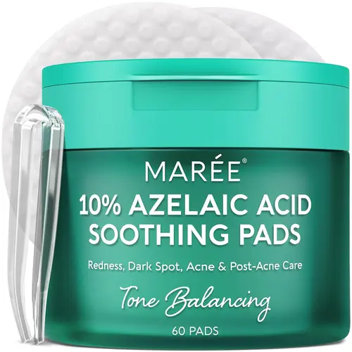 MARÉE Exfoliating Toner Pads – Facial Exfoliating & Cleansing Pads – Glycolic Acid – 50 Pads