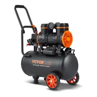 【toolupgrade】VEVOR 6.3 Gal Hardware Air Compressor, 2 HP 1450W Compressor Unit, 3.35 CFM@90PSI, 116PSI Max Pressure, 70 dB Ultra-Quiet Steel Body with Plastic Powder Finish for Auto Repair, Tire Inflation