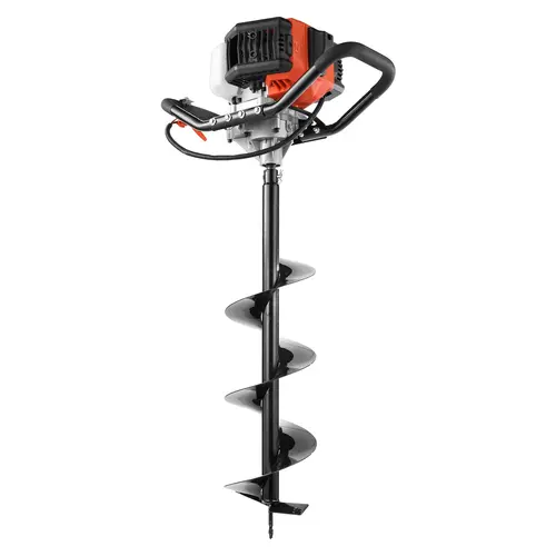 【toolupgrade】VEVOR Gas Powered Post Hole Digger Tool Kit, Efficient with Anti-Vibe Handle, Long Alloy Steel Auger Drill Bit, Oil Can, Auger Drill Attachment, EPA Certified for Farmland, Garden Use