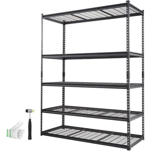 【toolupgrade】VEVOR Wire Shelving Unit, garage shelving unit heavy duty, 5-Tier 2000 lbs Capacity 36×16×72 Inch NSF Adjustable Metal Storage Rack for Kitchen, Pantry, Basement, Warehouse - Black, Adjustable Metal Racks, Durable Steel Stand, Garage Organ