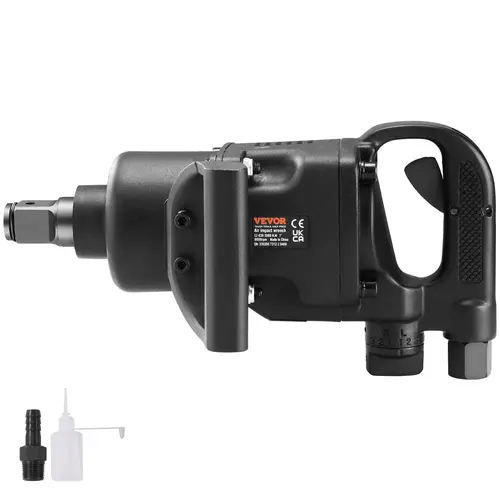 VEVOR 1-Inch Air Impact Wrench Power Tool, Universal Variable Speed Wrench for Mechanics, Up to 2730 ft-lbs Reverse Torque, Lightweight Pneumatic Impact Gun with 2 Handles for Heavy Duty Repairs [Summer Finds, TikTok Shop Black Friday]