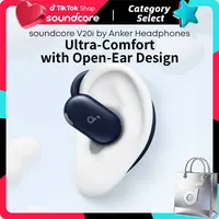 soundcore V20i by Anker Open-Ear Headphones, Adjustable Ear Hooks, Ultra-Comfort, Snug Fit, Powerful Sound, Clear Calls, IP55, 36H Playtime, Bluetooth 5.4 Wireless Earbuds, Multipoint Connection #tiktokshopsummersale