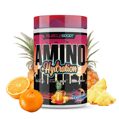 Musclesport Amino + Hydration™ Essential Amino Acid Fitness Supplement 360 Grams for Muscle Recovery Endurance & Hydration