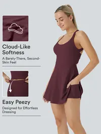 Halara Softlyzero Airy Backless Twisted InstantCool Dance Active Dress-Easy Peezy Edition, Summer Outfits #BackToSchool