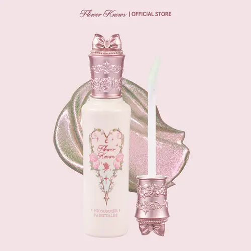 Flower Knows Midsummer Fairytales Collection Multichrome Liquid Highlighter, Radiant, Long-Lasting, Water-Resistant, Facial Shine Boost, Festival Makeup, Cosmetic for Adults, Christmas Gift, Glow Up Makeup, #sohochic