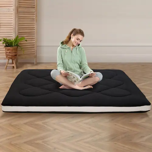 SLSY Japanese Foldable Soft Breathable Padded Futon Floor Mattress - Tatami Mat, Bed Pads, Cozy Bed Setup for Adults, Twin/Full/Queen Size for Dormitory, Home Use
