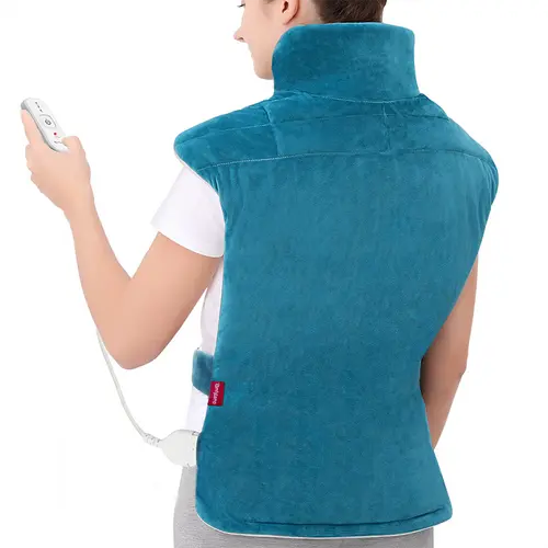 Comfytemp Flannel Heating Pad for Neck, Shoulders and Back - XXL King Size 22"x33", 3-Temp Settings, Auto-Off, Muscle Tension Relief, Self-Care Gift for Women and Men,sohochic