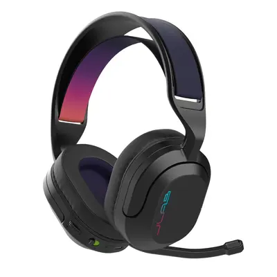 JLab Nightfall Wireless Gaming Headset - 50mm Drivers, Flip-to-Mute Rotating Boom Mic, 2.4GHz USB Dongle + Bluetooth Connection, Made for PC, Mac, PlayStation,PS5, PS4, Switch
