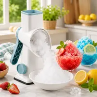 Premium Hand-Crank Multi-Blade Steel+Plastic Ice Shaver, Kitchen Gadget with Vacuum Cup Design, Fits Various Ice Cube Specs, Dessert Tool, Home Kitchenware & Accessories | tiktokshopspringglowup summervibes summerwins, Kitchen Appliances, Fast Shaving