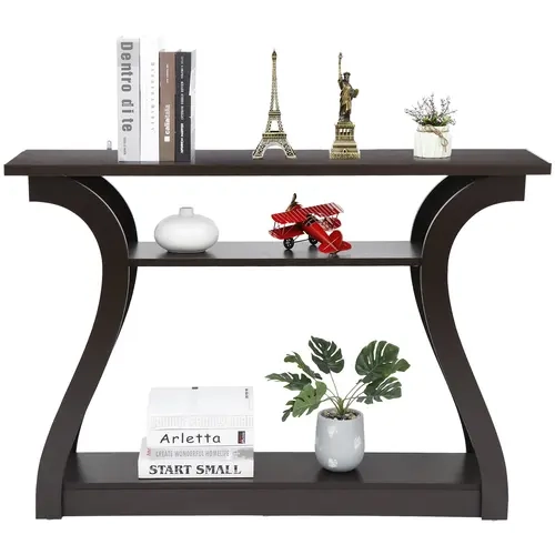 47" Sturdy MDF Modern Accent Console Table - Plain Finish, Easy Setup, Simple Style Indoor Furniture for Entryway, Multi-Use as Coffee Table, Modern Accent Tables