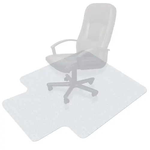 SuperDeal Transparent Premium Material Sliding Chair Mat - Grip That Holds, Smooth Surface, Scratch-Proof, Effortless Movement, Made for Swivel Chairs, Carpet Floor Use, Home/Office Floor Protector (36"x48", 46"x60")