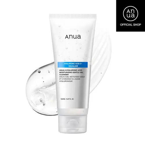 [Anua] Moisturizing Gentle Gel Cleanser | Facial Cleanser, pH Balance, Daily Hydrating, Face Wash, Korean Skincare (150ml/5.07fl oz.)
