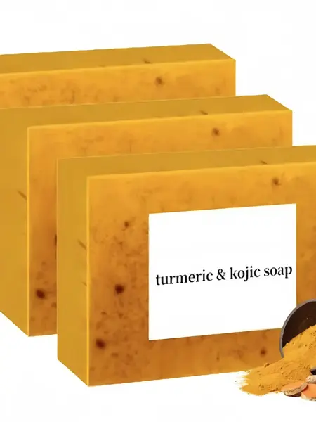 3PCS Lemon Turmeric Kojic Acid Soap Lemon Kojic Acid Soap Bar Turmeric Soap Bar Kojic Acid Soap Facial Skincare Radiant Comfort,back to school,sohochic