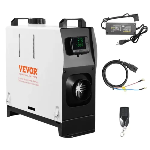 【toolupgrade】VEVOR Diesel Air Heater, Various specifications, 2kw/5kw/8kw, With or without adapter, All-in-one with or without Bluetooth App LCD for Car RV Indoors furnace warmer, Remote Control, Silent, Tractors, Outdoor Camping