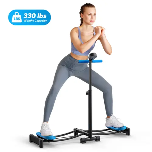 Merach  2 in 1 leg Exerciser Strength Training Leg Machine Low Impact Plyometric Training Home Gym Machine Indoor Workouts Equipment BackToSchool