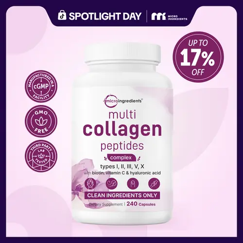 Micro Ingredients Multi Collagen Complex, 240 Capsules