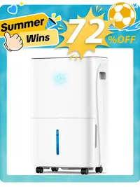 XBEAUTY 150-Pint Max/50-Pint DOE Dehumidifier for Home & Basement (Up to 6500 Sq.Ft), 8L Water Tank, 43dB Quiet Run Low-Noise for Sleep, 3.28 Ft Drain Hose, 3 Smart Modes, 360° Swivel Wheels, Smart Humidity Control, Auto Defrost, 24H Timer, LED Display,so