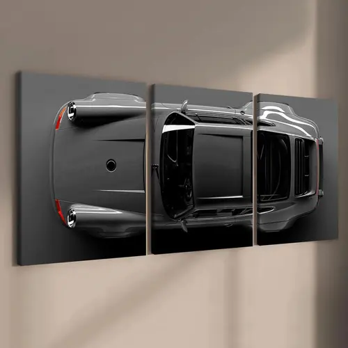 Fashion Car Pattern Canvas Painting with Frame, 3 Counts/set Modern Art Design Wall Art, Art Work For Wall Decor, Wall Decor for Home Interior Living Room Bedroom Office, Art Wall Decoration