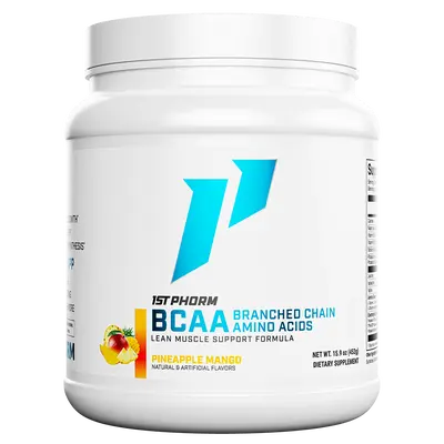 1st Phorm BCAA's Powder Supplement, Premium Intra-Workout Formula, 40 Servings
