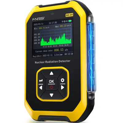 FNIRSI GC-01 Compact Geiger Counter Personal Dosimeter & Ionizing Radiation Detection Tool With Dose Equivalent Measurement For Marble Checks Hydrogen Cyanide Detection Hydrogen Cyanide Detector Radiation Levels,toolupgrade