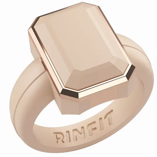Emerald Collection - Silicone Rings for Women with Metal Frame - Patented Design