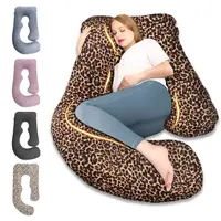 CHILLING HOME Plain J-Shaped Full Body Maternity Pillow, 58-63in Ergonomic Polyester-Corduroy Sleep Aid for Pregnancy, Baby Bump, Back, Legs, Hips Support, Postpartum Nursing, All Seasons, Mom Gift#sohochic