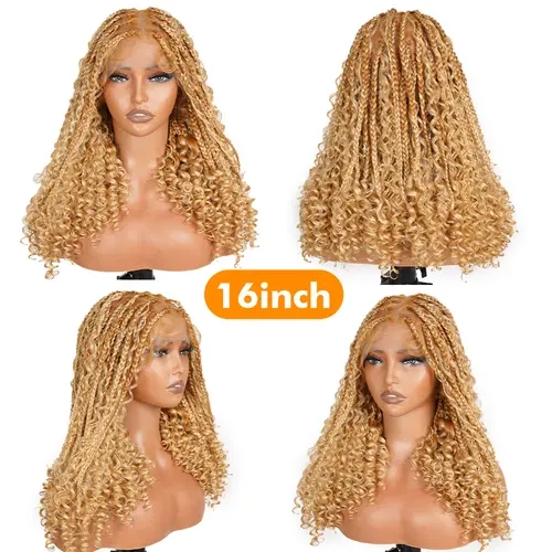 SuperNova #T274/614 16 Inch Full Lace Bohemian Box Braided Wig – Luxurious Synthetic Fiber with Knotless Braids, Offering a Natural and Comfortable Fit. High-Quality Craftsmanship for a Gorgeous Look, Versatile for Any Occasion #SohoChic #DealsForYouDays