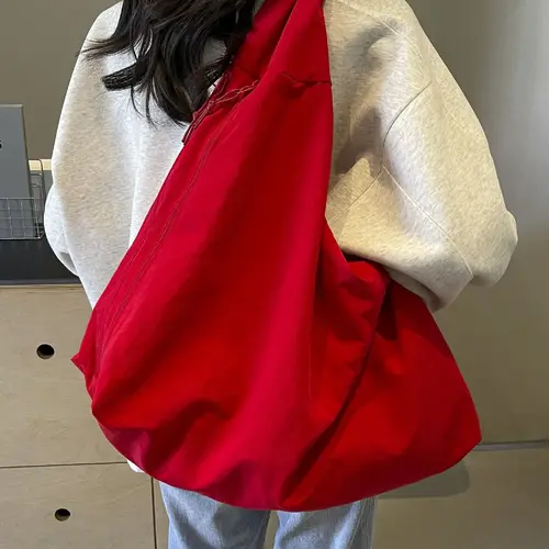 2026 School Season, Fashionable Crossbody Shoulder Bag, Geometric Pattern, Large Capacity, Multi-Pocket, Casual Style, All Seasons, Casual Commuter Bag, Fashion Crossbody Bags