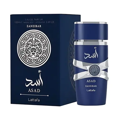 Lattafa Asad Zanzibar for Unisex Eau de Parfum Spray, 3.4 Ounce