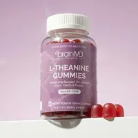 L-Theanine Gummies | BrainMD | 60 Gummies | Stress & Anxiousness Relief | Calm Focus & Restful Sleep Support | L-Theanine
