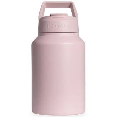HydroJug Sport 64oz - Modern Water Bottle with Handle, Removable Straw, & Rubber Base - Leak Resistant, Reusable, Insulated Stainless Steel Water Bottle
