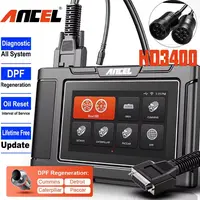 ANCEL HD3400 Heavy Duty Truck Scanner – Diesel DPF Regen & All System Diagnostic Tool for Cummins, CAT, Paccar, Detroit obd2 scanner, Repair toolupgrade