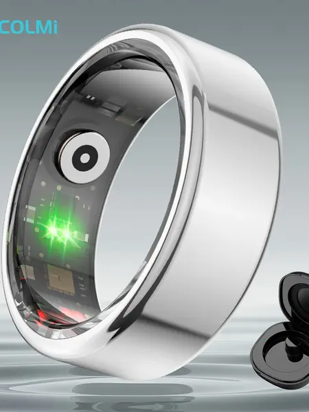 COLMI R02 Smart Ring Health Tracker, IP68 Waterproof Wearable Sport Device, Cool Gadgets for Couples, Gifts for Boyfriend, Boyfriend Birthday Gift, Health Tracker Ring, Mens Gifts,back to school,back to school haul,sohochic