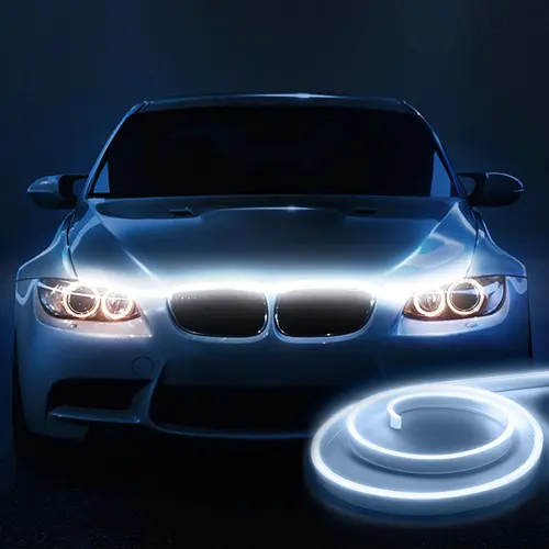 Car Hood Light Strip, TutuCar Nexun, Dynamic Scan Start Up LED, Hardwire Waterproof Flexible Silicone, Universal Car Accessories, Front Hood Daytime Running Light Bar for Trucks SUVs Pickups Cars, Exterior Accent Lighting Easy Install, Gift Idea