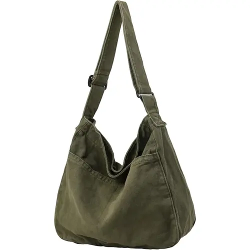 RIVERICH Canvas Tote Bag Casual Hobo Crossbody Shoulder Bag for Women and Men Large Purse Messenger Bag Travel Work