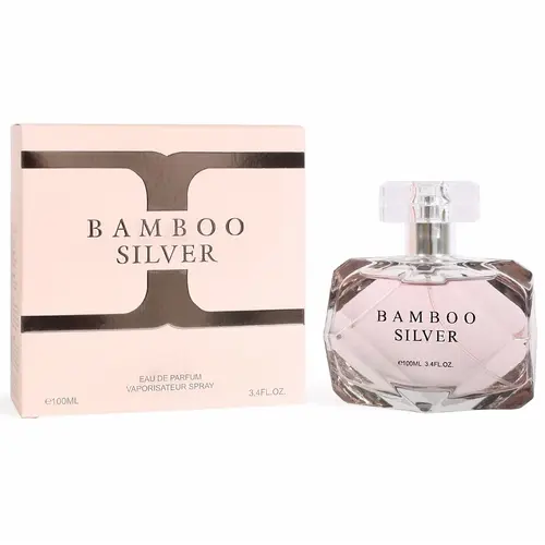 EBC Bamboo Silver Eau De Parfum 100ml/3.4fl.oz Spray Perfume for Women - Woody Floral Fragrance with Citrus Notes & Elegant Scent