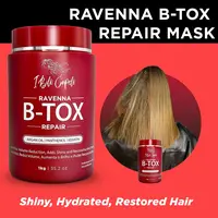 I Belli Capelli Ravenna B-tox Repair Hair Mask with Keratin, Argan Oil, Biotin - Nourishing Anti-Frizz Haircare Product, Hair Strengthener Treatment, 1kg/35.02 oz, Hair Masks, Intense Repair Treatment, Keratin Blend, Beauty Products, Hydrated Hair