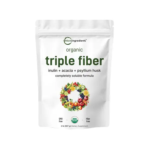 Micro Ingredients Organic Triple Fiber Powder, 2lb