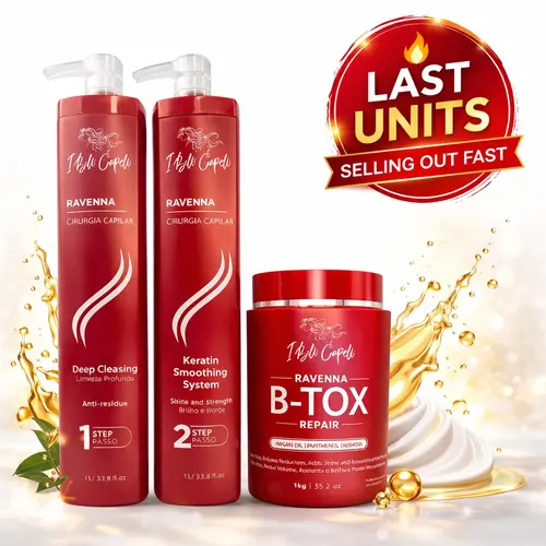I Belli Capelli Ravenna Intense Haircare Duo - Healthy Hair Kit with Keratin Shampoo, Btox Repair Mask Conditioner & Argan Oil, Nourishing Treatment for Hydrated, Glossy Locks