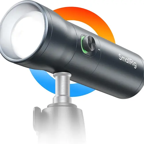 SmallRig RF10C 4634 4-Color Fill Light - 7500mAh Aluminum Alloy Handheld Video Light, 4.3cm Diameter, 20 Filters, Carry Bag, Camera Accessory for Content Creators