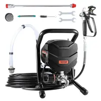 【toolupgrade】VEVOR 650W 3000PSI Stand Airless Paint Sprayer, Electric Spray Painting Machine with Accessories for House Painting, Fence, Cabinet, Yard