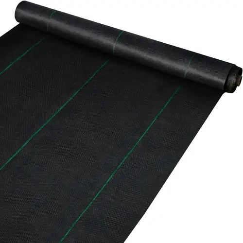 【Summerfinds】VEVOR 6.5x300ft Heavy Duty 3.2 oz Woven PP Weed Barrier Fabric, High Permeability Polypropylene Outdoor Garden Ground Cover, Humidity Retention, Blocks Weeds, Saves Time, Ideal for Gardens and Beds,toolupgrade