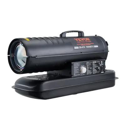 【fathersdaygift】VEVOR Kerosene Forced Air Heater 70000 BTU Portable Torpedo Diesel Space Heater with Thermostat5 Gallon Tank Energy-Efficient heavy-duty Heaterfor Indoor Outdoor Use Workshop Industry