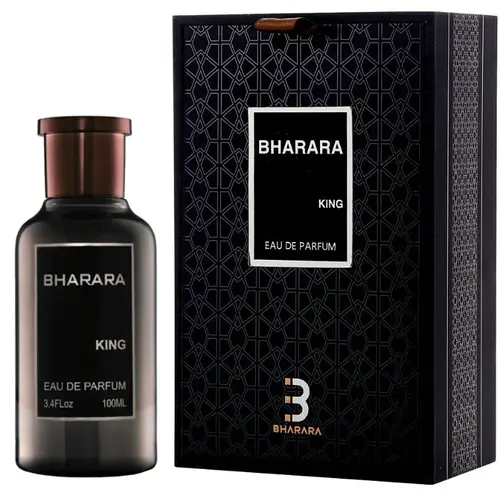 BHARARA King Alcohol-Based Long-Lasting Men's EDP - Aromatic Citrusy Perfume with Amber, Vanilla-Flavored, Bottle-Shaped, Collectible Lovely Men's Fragrance, 3.4oz(100ml) Personal Care Cologne, Perfumes