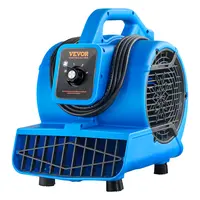 【toolupgrade】VEVOR Floor Blower, 1360 RPM 600 CFM, Air Mover for Drying and Cooling, Portable Carpet Dryer Fan with 4 Blowing Angles,3-Speeds Adjustment, for Janitorial, Home, Plumbing, Commercial Use, Blow Dryer