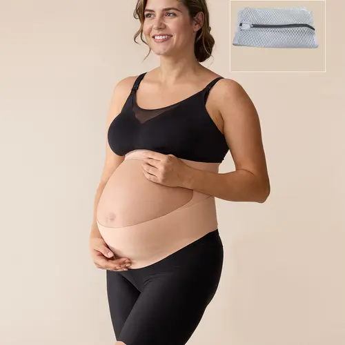 Momcozy Pregnancy Belly Belt YB001, CozySupport Ergonest Maternity Belly Band, Invisible Pregnancy Belt for Back, Abdomen, Waist tiktok shop, A, Maternity clothing, Pregnancy stuff