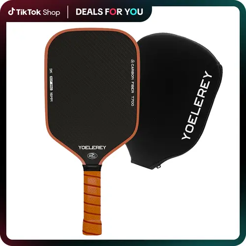 USAPA Approved YOELEREY Carbon Fiber Pickleball Paddle - T700 Raw Fiber 3K, 16mm Polypropylene Core, Textured Face, Ultra Comfort Grip for Enhanced Performance & Consistency,sohochic